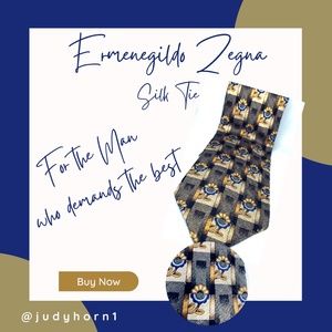 ERMENEGILDO ZENGA 100% SILK TIE